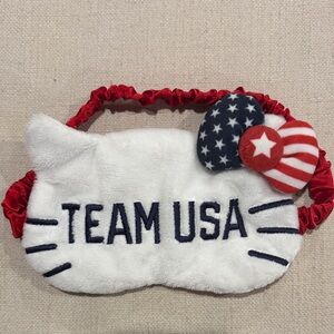rare hello kitty x team usa olympix sleep eye mask